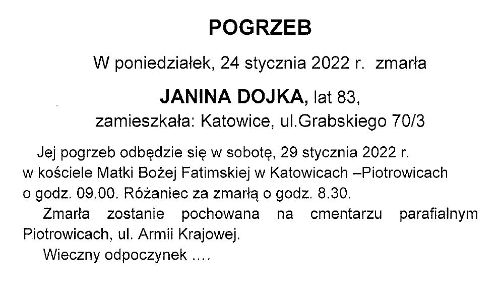 2022 01 27 Dojka Janina